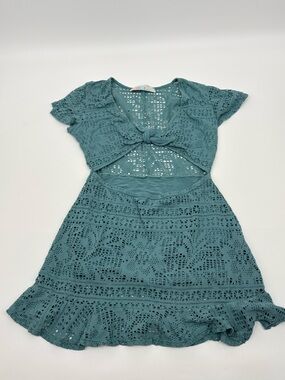 Free people | Crochet Tie-Front Dress